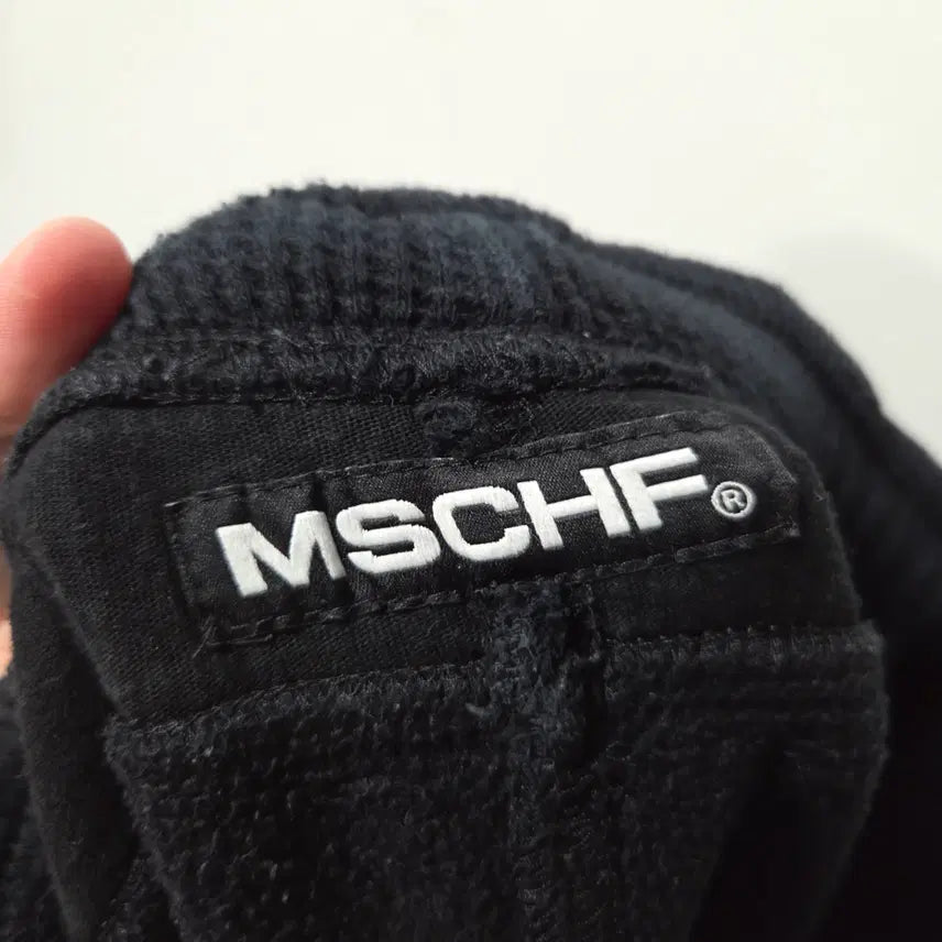 [BUNJANG] Mischief Black Rhombus Waffle Fleece Sweat Pants / 미스치프 블랙 롬버스 와플 기모 스웻 팬츠 S 26042115