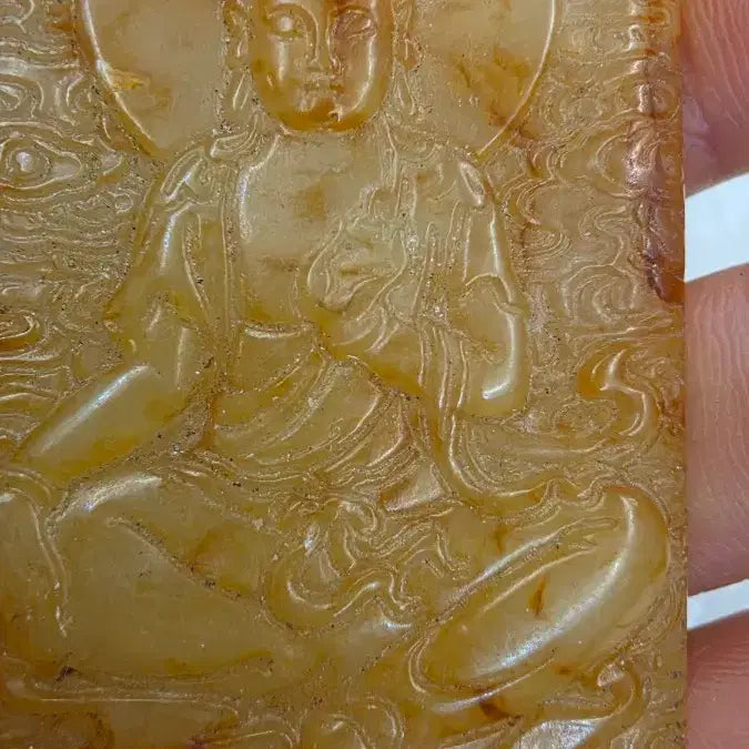 [BUNJANG] Unspecified Huangyu Buddhist Statue / 고옥에강옥 황옥불상