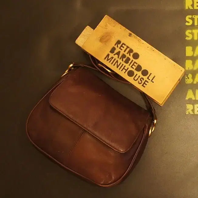 [BUNJANG] Vintage Crossbody Leather Bag / 452 크로스가방 크로스백 가죽백 가죽가방 빈티지가방 여성가방 여자백