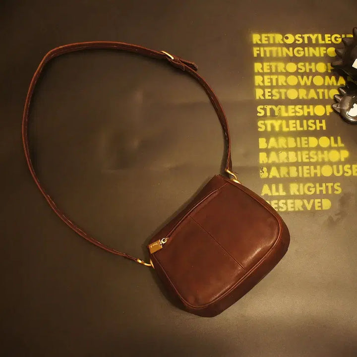 [BUNJANG] Vintage Crossbody Leather Bag / 452 크로스가방 크로스백 가죽백 가죽가방 빈티지가방 여성가방 여자백