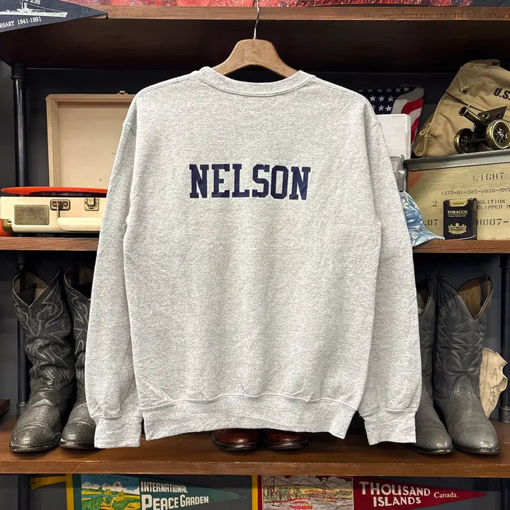 [BUNJANG] Gildan Meridian High School Cheers Sweatshirt / 길단 메리디안 하이스쿨 치어스 프린팅 스웻셔츠 N1237