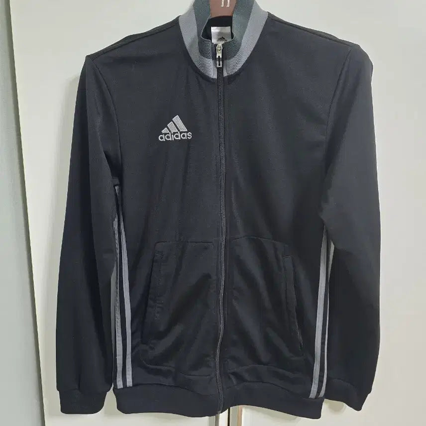 [BUNJANG] Adidas Black Three Stripes Track Top (95) / 아디다스 블랙 삼선 트랙탑 95
