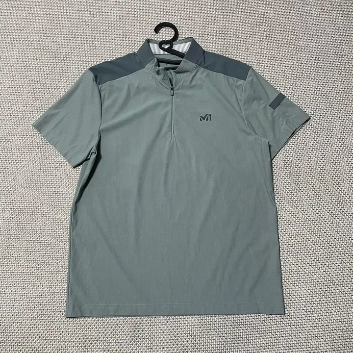 [BUNJANG] Millet Functional Half-Zip T-shirt / L 밀레 반집업 기능성 반팔티 B.7711