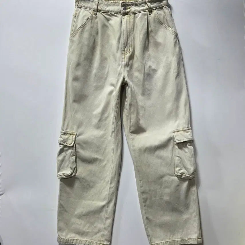 [BUNJANG] XTONZ Oatmeal Beige Utility Cargo Pants L / 엑스톤즈 오트밀베이지 유틸리티 카고 팬츠 L 26042116