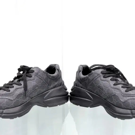 [BUNJANG] Gucci GG Supreme Rhyton Sneakers Black / 구찌 GG 슈프림 라이톤 스니커즈 운동화 블랙 704796 백화점