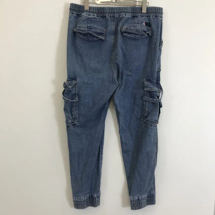 [BUNJANG] NBA Denim Cargo Jogger Pants [91] / NBA 데님카고 조거팬츠 [91]