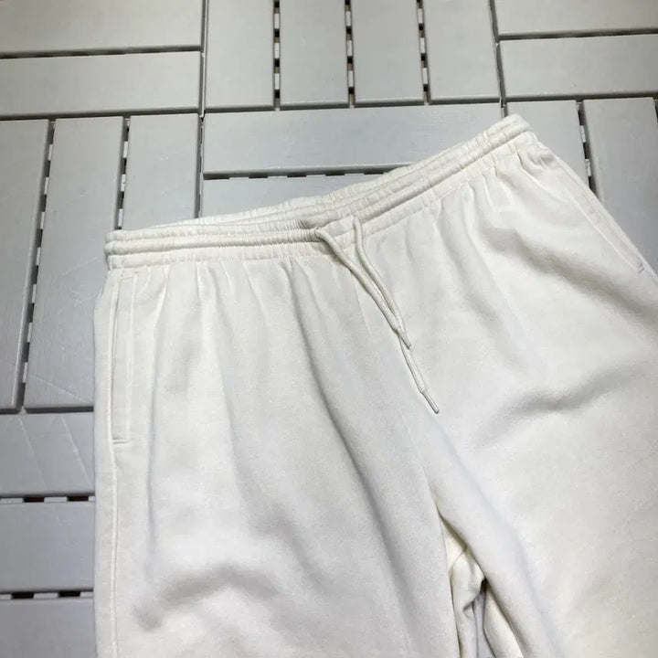 [BUNJANG] H&amp;M Fleece Lined Jogger Pants Cream / [L]H&amp;M 기모 스웻 조거팬츠 크림 0465