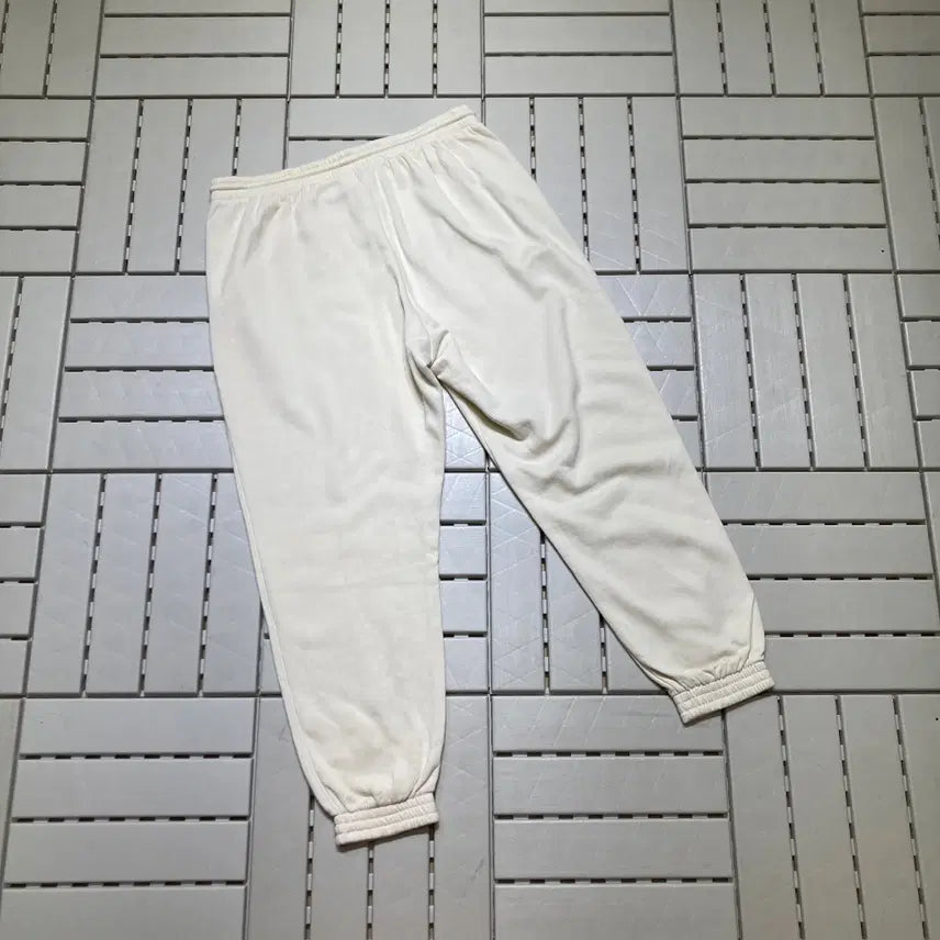 [BUNJANG] H&amp;M Fleece Lined Jogger Pants Cream / [L]H&amp;M 기모 스웻 조거팬츠 크림 0465