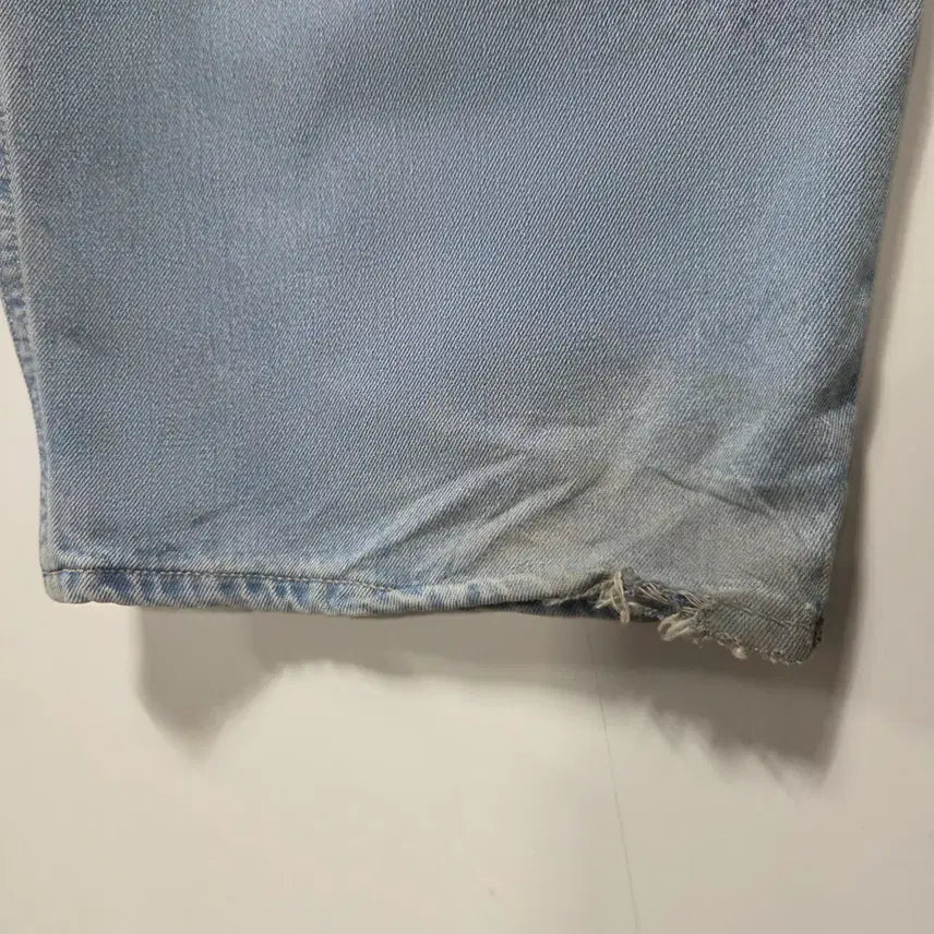 [BUNJANG] Setter Wide Leg Washed Denim Pants / 세터 핀턱 와이드 워싱 데님 팬츠 L 26042117