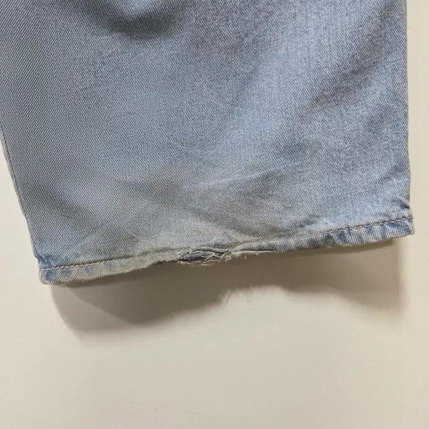 [BUNJANG] Setter Wide Leg Washed Denim Pants / 세터 핀턱 와이드 워싱 데님 팬츠 L 26042117