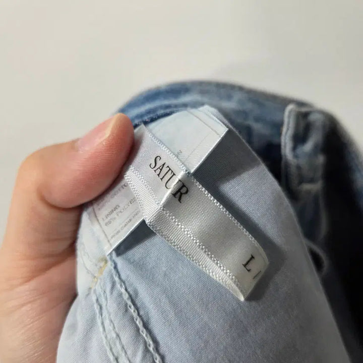 [BUNJANG] Setter Wide Leg Washed Denim Pants / 세터 핀턱 와이드 워싱 데님 팬츠 L 26042117