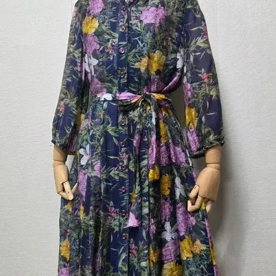 [BUNJANG] Choi Bok Ho Floral Long Dress / 최복호 플라워 롱 원피스