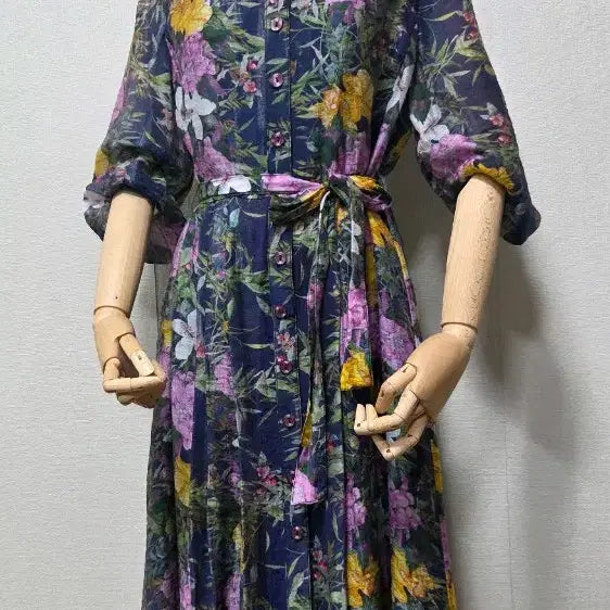 [BUNJANG] Choi Bok Ho Floral Long Dress / 최복호 플라워 롱 원피스