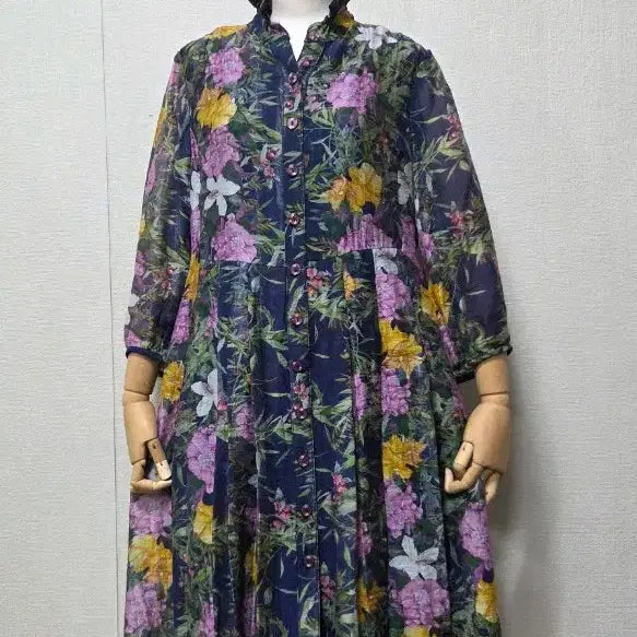 [BUNJANG] Choi Bok Ho Floral Long Dress / 최복호 플라워 롱 원피스