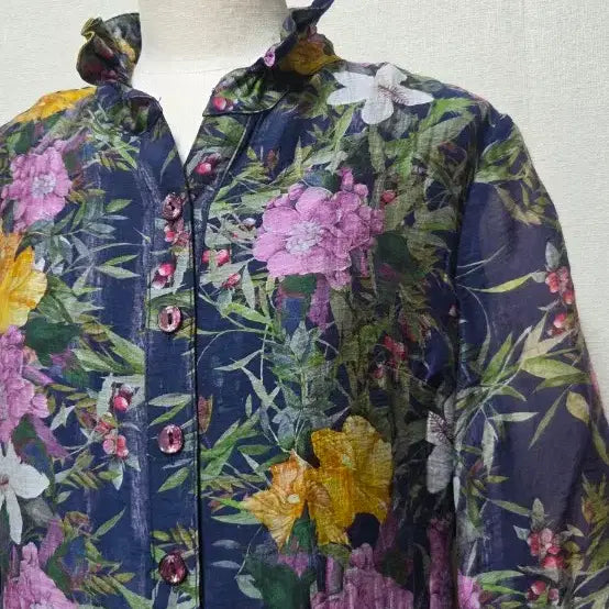 [BUNJANG] Choi Bok Ho Floral Long Dress / 최복호 플라워 롱 원피스