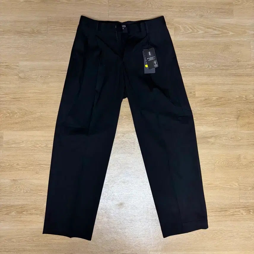 [BUNJANG] Musinsa Standard Three-Tuck Wide Slacks - Black - Size 32 / 새상품 무신사 스탠다드 쓰리턱 와이드 슬랙스 32