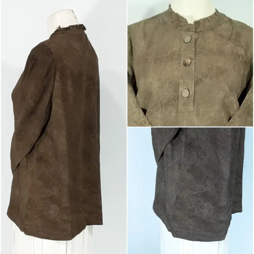 [SOLD OUT] 공방/천연염색/넥 너플디쟌/ 인견 우리옷/통통66/26~34인치/기장90