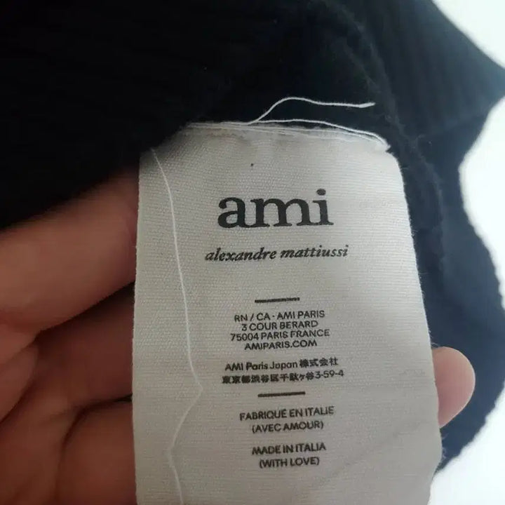 [BUNJANG] AMI Oversized Big Logo V-Neck Sweater / 아미 오버사이즈 빅로고 브이넥 스웨터
