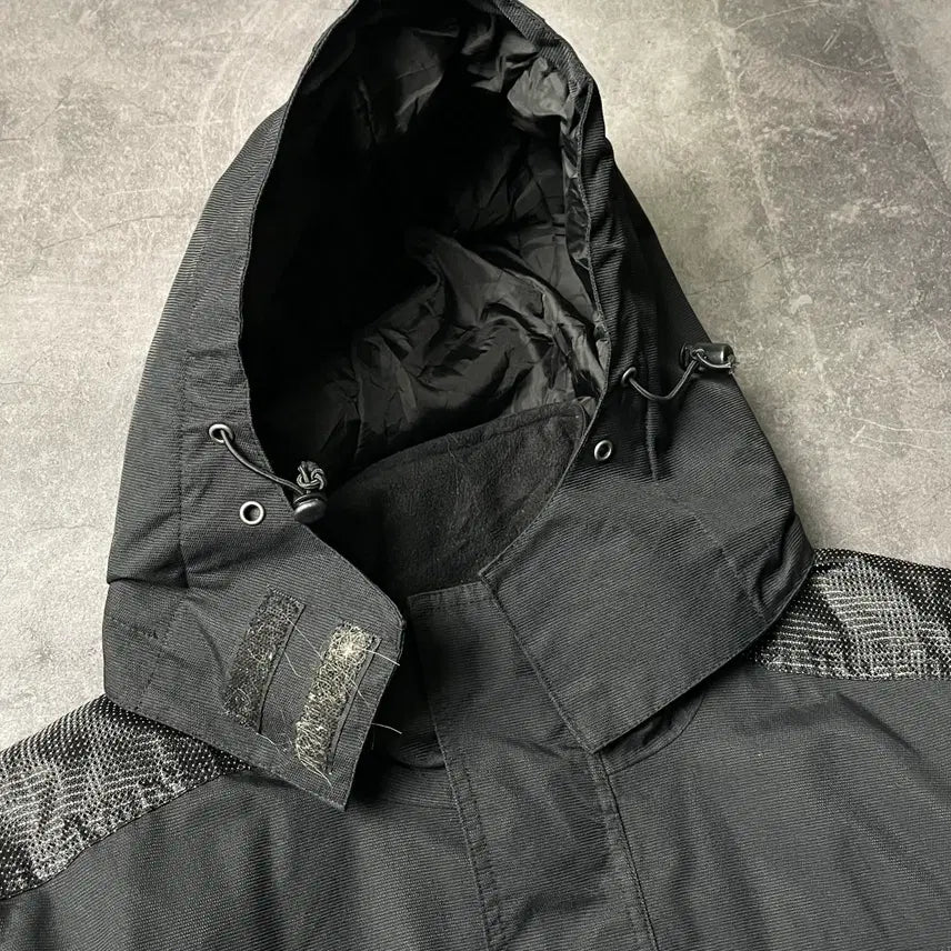 [BUNJANG] Dickies Black Detachable Hood Vest Work Jacket / DICKIES 디키즈 블랙 후드 탈부착 베스트 워크 자켓 A00830