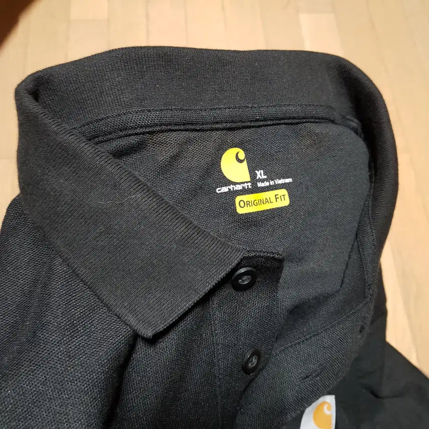 [SOLD OUT] XL오버핏/ 신동품/ 칼하트 반팔 블랙폴로카라셔츠/421-3XL노/스투시