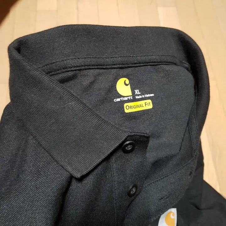 [SOLD OUT] XL오버핏/ 신동품/ 칼하트 반팔 블랙폴로카라셔츠/421-3XL노/스투시