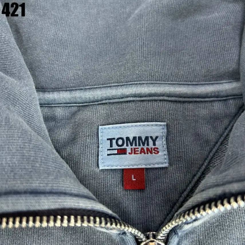 [BUNJANG] Tommy Hilfiger Half-Zip Sweatshirt Navy / 타미힐피거 하프집업 맨투맨 네이비