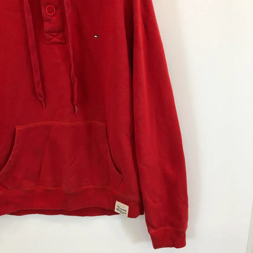[BUNJANG] Tommy Hilfiger Embroidered Logo Button Hoody XL / 타미힐피거 자수로고 버튼후드 XL