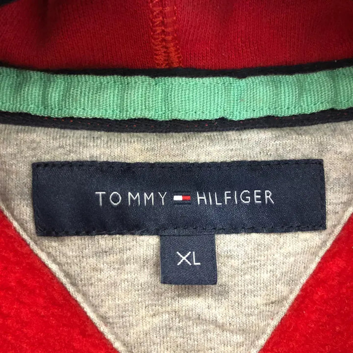 [BUNJANG] Tommy Hilfiger Embroidered Logo Button Hoody XL / 타미힐피거 자수로고 버튼후드 XL