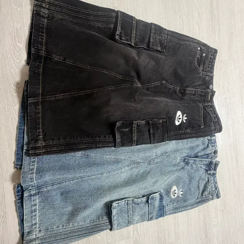 [SOLD OUT] 아디다스 카고 스커트 흑청,연청 사이즈 28 (네고가능) 일괄6