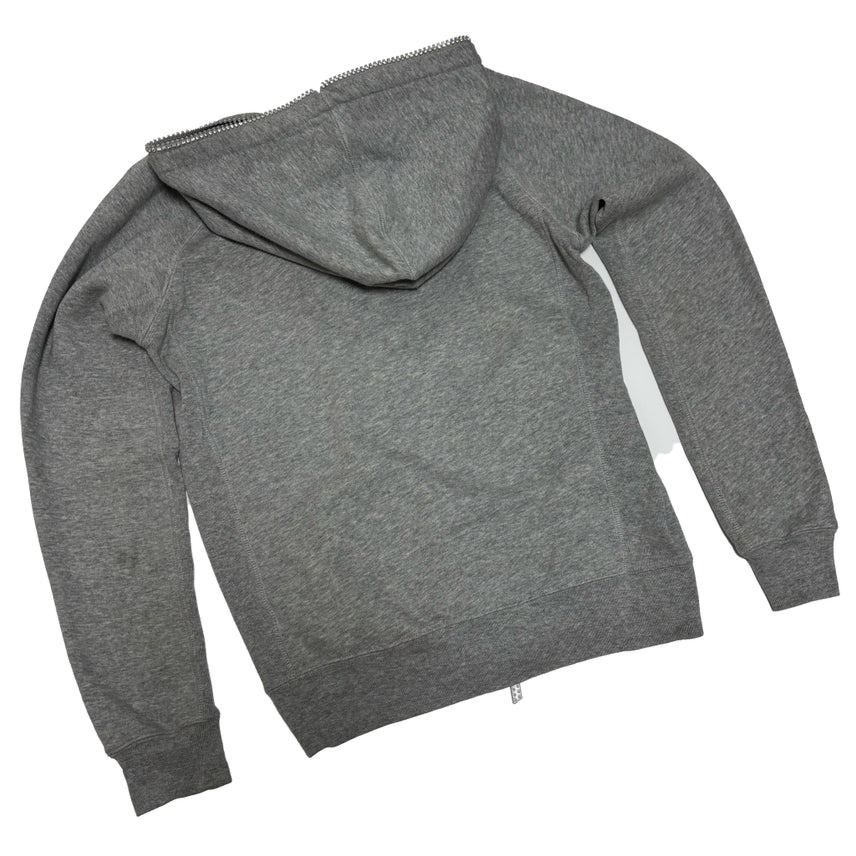 [BUNJANG] Loen Gray Cubic Logo Hoodie Zip-up / 로엔 그레이 큐빅 로고 후드 집업