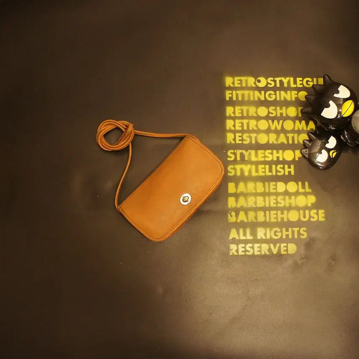 [BUNJANG] Vintage Leather Crossbody Bag / 490 미니크로스백 미니백 미니가방 레더백 작은백 빈티지가죽가방
