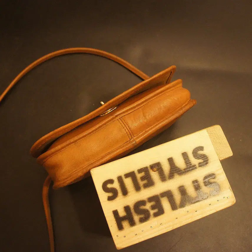 [BUNJANG] Vintage Leather Crossbody Bag / 490 미니크로스백 미니백 미니가방 레더백 작은백 빈티지가죽가방
