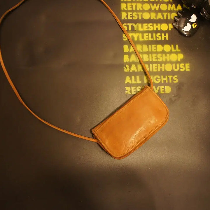 [BUNJANG] Vintage Leather Crossbody Bag / 490 미니크로스백 미니백 미니가방 레더백 작은백 빈티지가죽가방