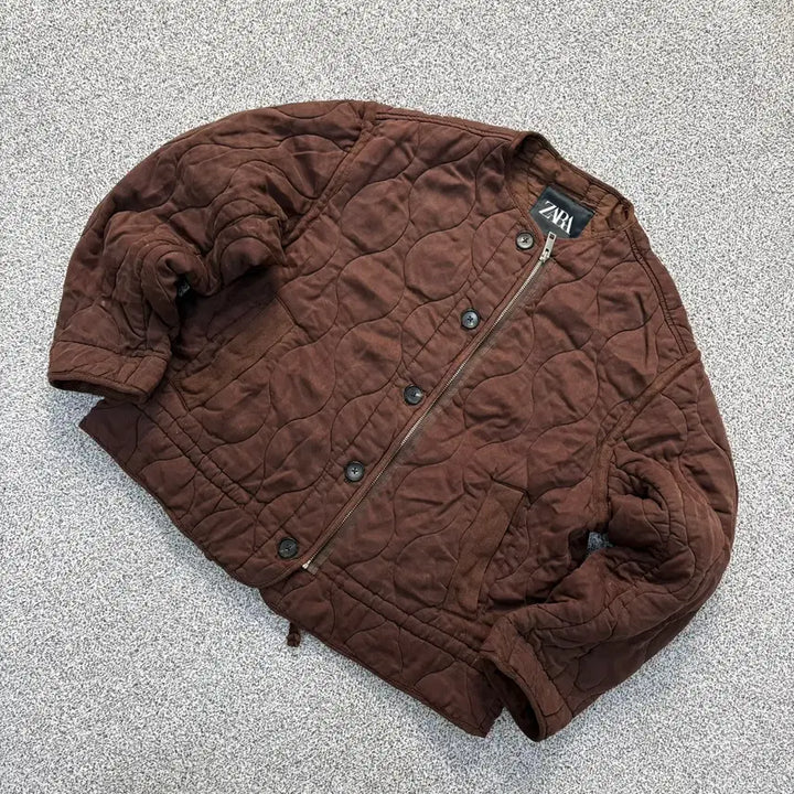 [BUNJANG] Zara Quilted Jacket with Waist String - Women&