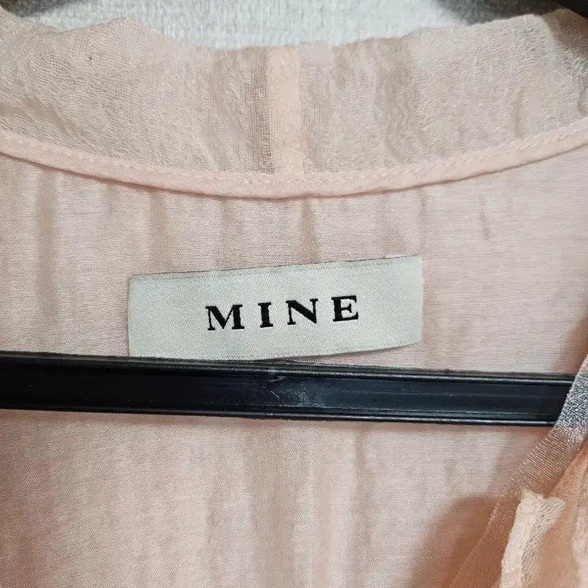 [SOLD OUT] MINE 핑크 시스루 블라우스 82-94-160