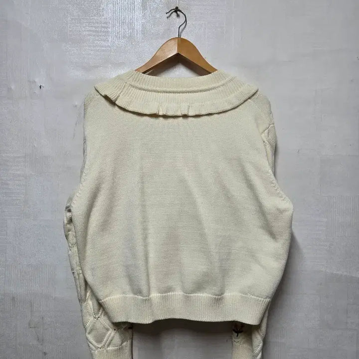[BUNJANG] KUOSE Flower Embroidered Frill Cardigan Set L / 미착용) KUOSE 플라워 자수 프릴 가디건 세트 L