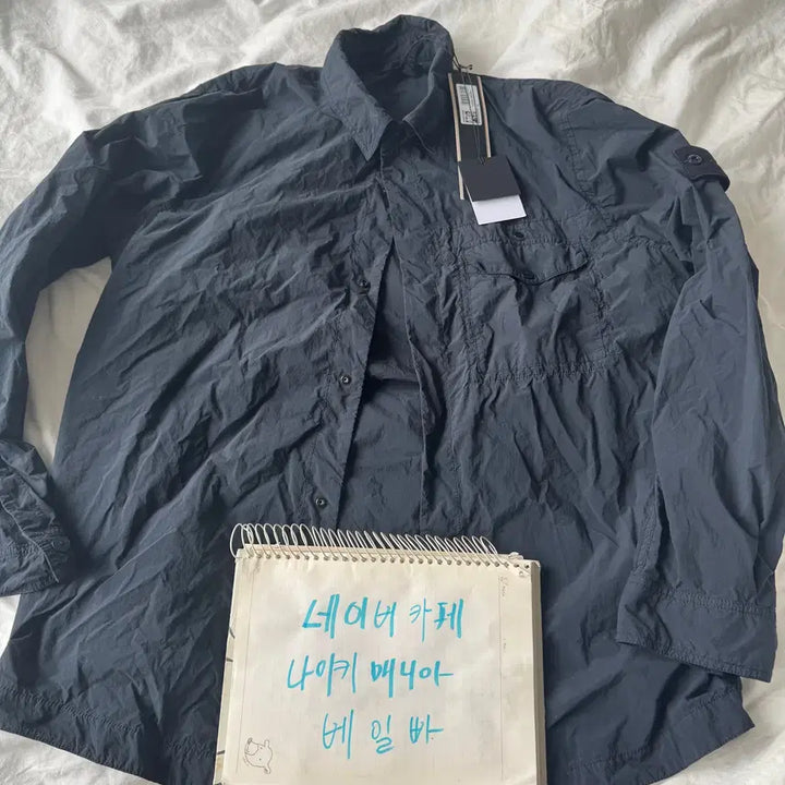 [BUNJANG] Stone Island Ghost Overshirt with Soft Feel and Pockets - Black / xl)25ss 스톤아일랜드 고스트 오버셔츠 소프트 필 앤 포켓 블랙
