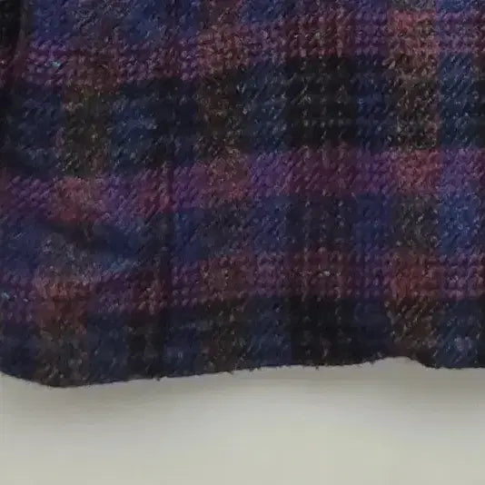 [BUNJANG] JPN Purple Check Blazer [L] Vintage Tweed Jacket / JPN 퍼플 체크 블레이저 [L] 빈티지 트위드 자켓/ 레트로