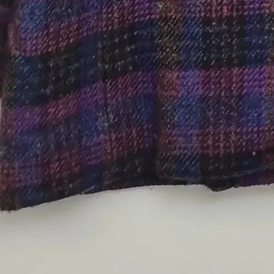 [BUNJANG] JPN Purple Check Blazer [L] Vintage Tweed Jacket / JPN 퍼플 체크 블레이저 [L] 빈티지 트위드 자켓/ 레트로