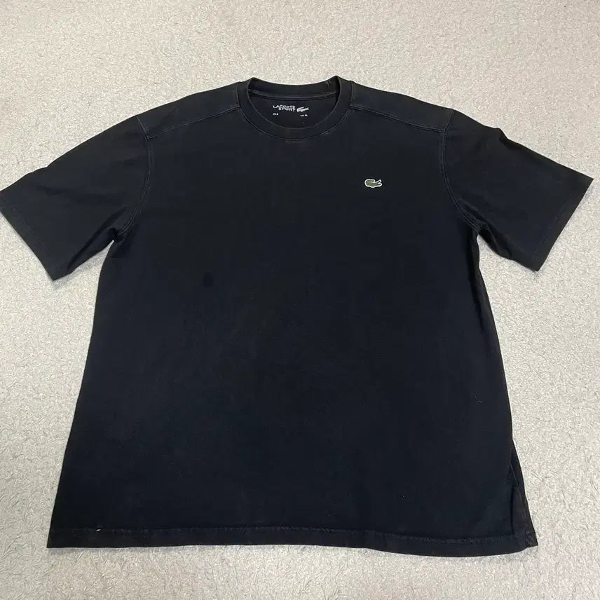 [BUNJANG] Lacoste Black Short Sleeve T-shirt XL / 라코스테 블랙 반팔 티셔츠 xl