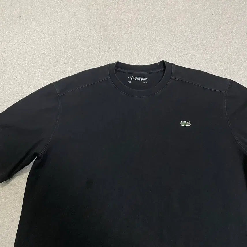 [BUNJANG] Lacoste Black Short Sleeve T-shirt XL / 라코스테 블랙 반팔 티셔츠 xl