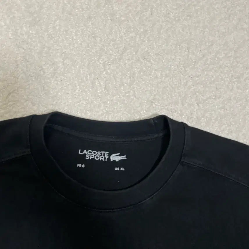 [BUNJANG] Lacoste Black Short Sleeve T-shirt XL / 라코스테 블랙 반팔 티셔츠 xl