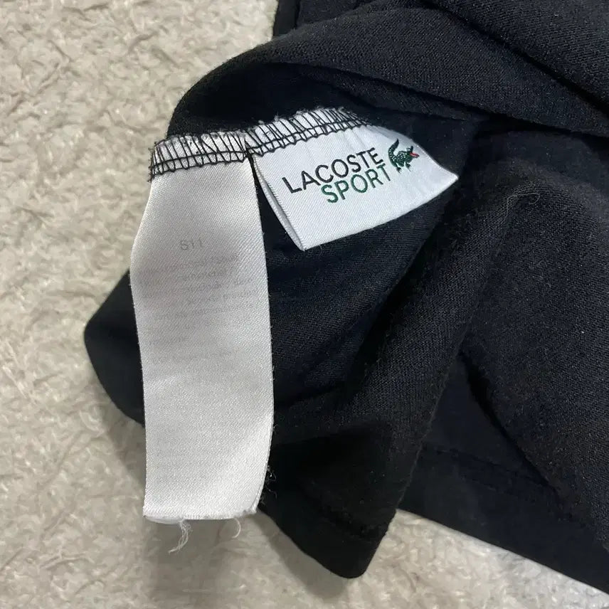 [BUNJANG] Lacoste Black Short Sleeve T-shirt XL / 라코스테 블랙 반팔 티셔츠 xl
