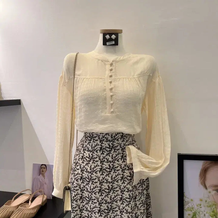 [BUNJANG] NINE Floral Print Flare Skirt / 나인)잔꽃무늬 스커트