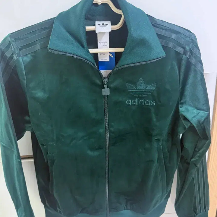 [BUNJANG] Adidas Velvet Track Top Green S / 아디다스 벨벳 트랙탑 그린 S