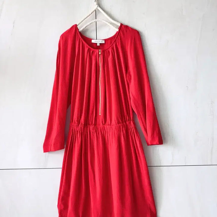 [BUNJANG] Sandro Red Dress (Size 2) / 컨디션 촤상 sandro 레드 원피스 사이즈 2(55사이즈)