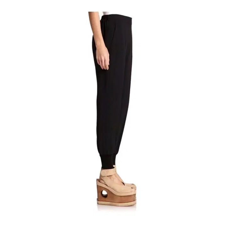 [BUNJANG] Paper Moon Joker Pants - Black / 페이퍼문 밴딩 조커 팬츠 - 블랙,55
