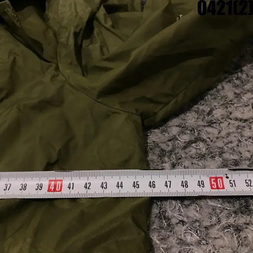 [BUNJANG] Plastic Island Hooded Field Jacket Khaki S / 플라스틱아일랜드 후드 야상 점퍼 카키 s