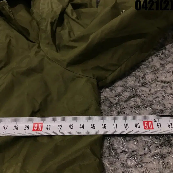 [BUNJANG] Plastic Island Hooded Field Jacket Khaki S / 플라스틱아일랜드 후드 야상 점퍼 카키 s