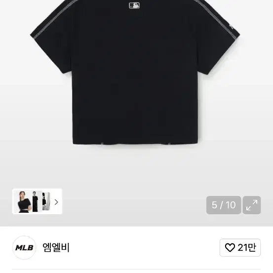 [BUNJANG] MLB NY Sportive Track Crop Short Sleeve T-shirt / [새제품][무신사] MLB 여성 스포티브 트랙 크롭 반팔 티셔츠 NY